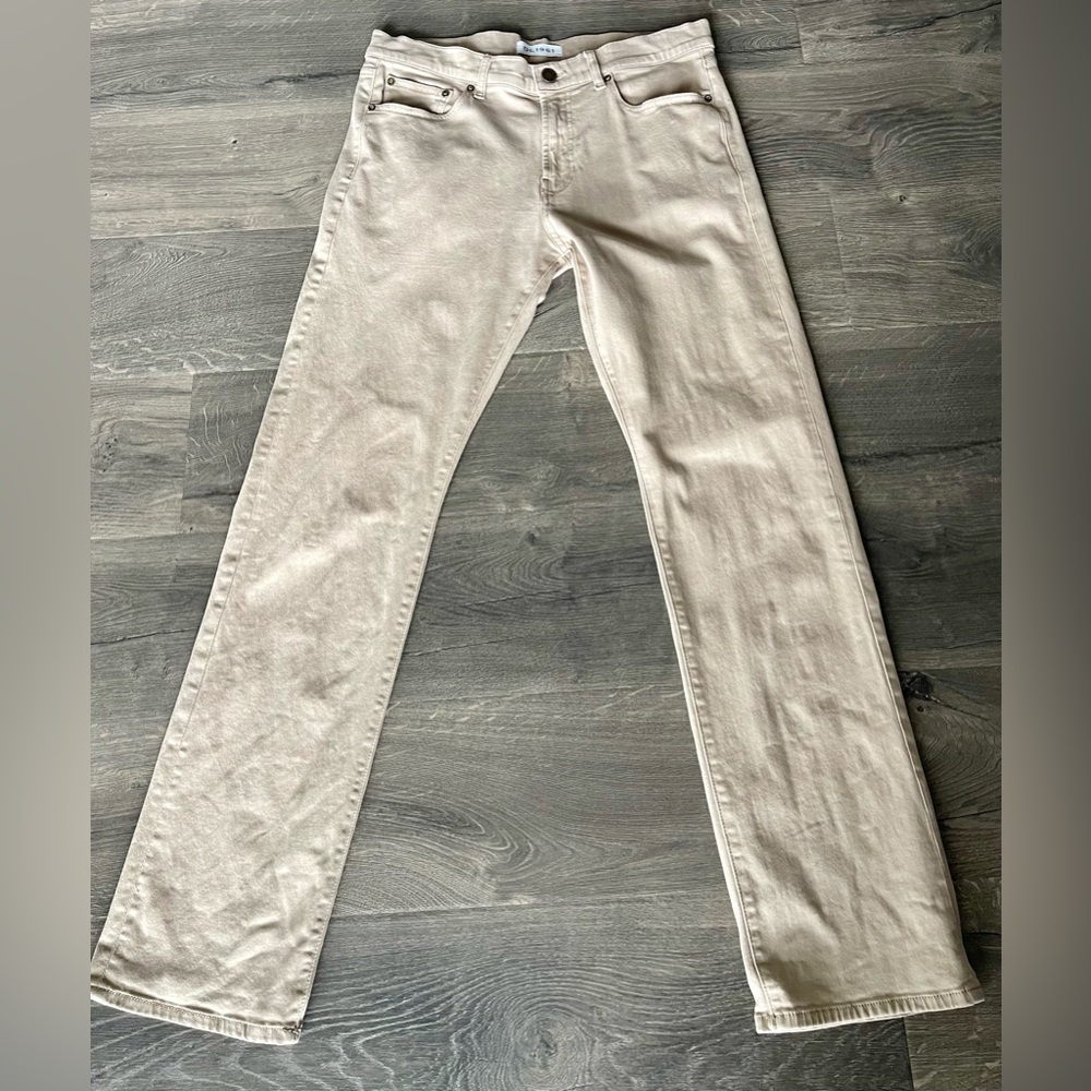 DL1961 Vince Casual Straight Birch XTWILL Jeans 126855 Tan Men’s 35